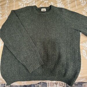 L.L. Bean Dark Green Crewneck Sweater